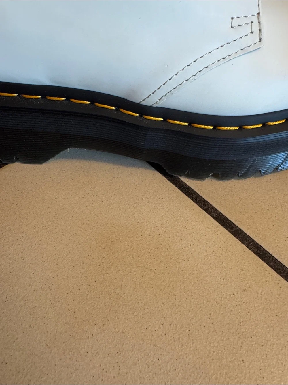 Dr. Martens white leather